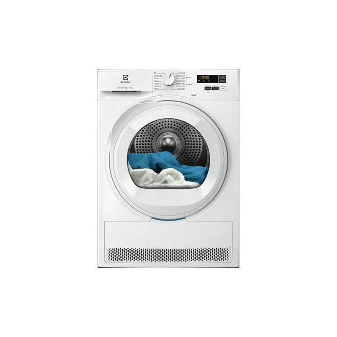 Electrolux Serie 600 EW6HA19G - Asciugatrice a Pompa di Calore 9 kg, Classe C, GentleCare + SensiCare, 85 x 60 x 60 cm, Bianco