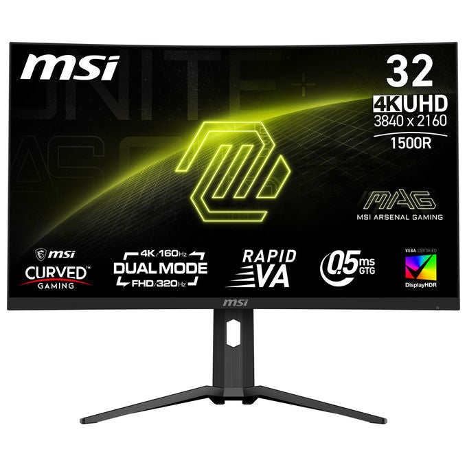 MSI Mag 321CUPDF Monitor gaming curvo 31.5'' 4K UHD 160Hz