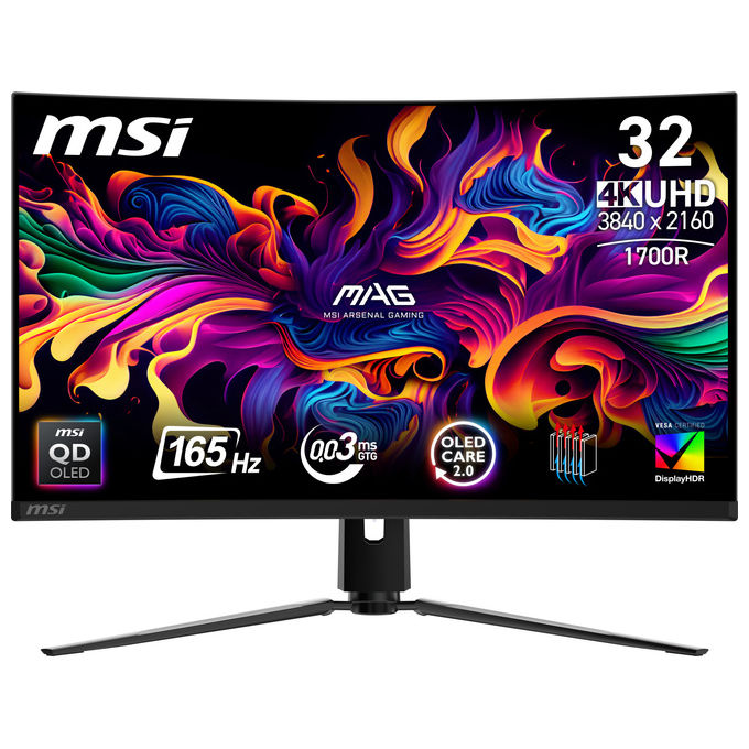 MSI Mag 321CUP Monitor Pc Gaming 31.5 Pollici 4K Ultra Hd