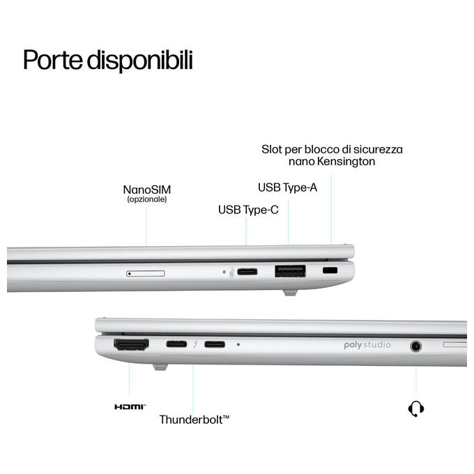 HP EliteBook 8 G1i portatile 16 pollici Intel Ultra 7 Windows 11 Pro