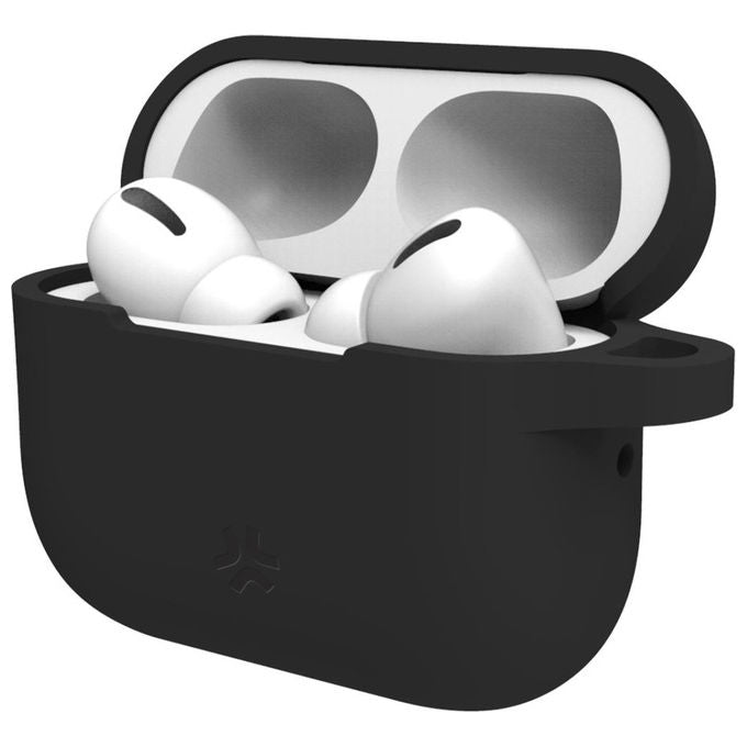 Celly Custodia AirCase per AirPods Pro Nero Silicone