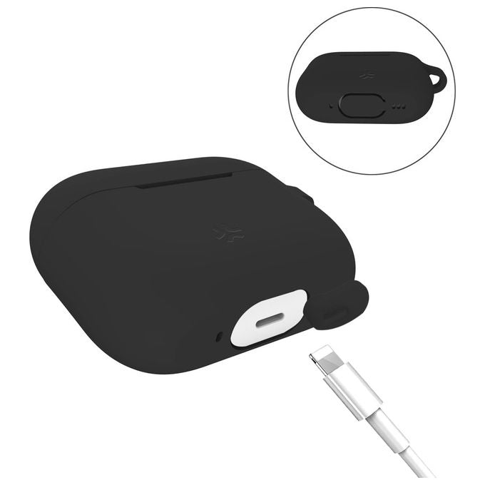 Celly Custodia AirCase per AirPods Pro Nero Silicone