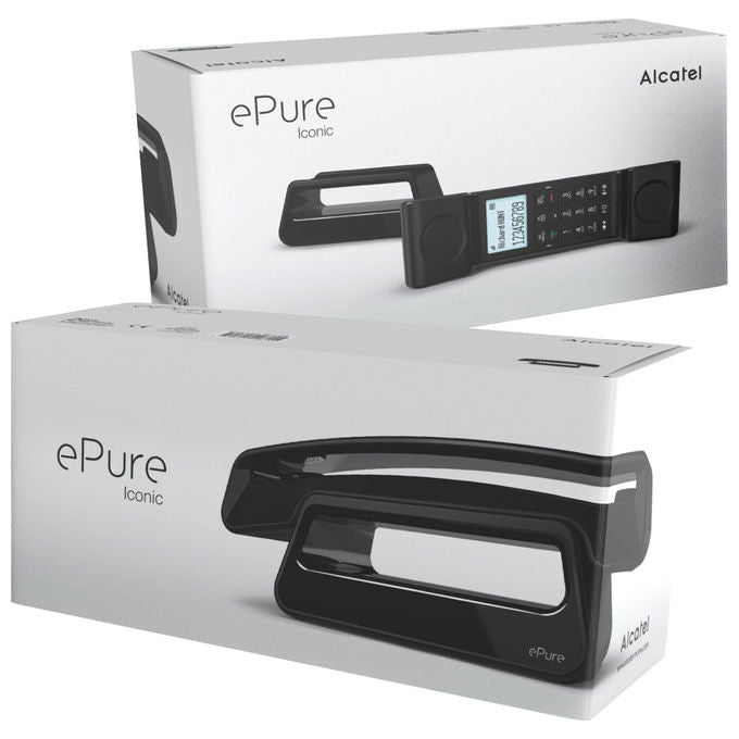 Alcatel ePure 3 Iconic Telefono DECT con identificatore di chiamata nero