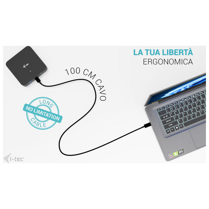 I-tec Docking Station USB-C DP Dual HDMI 100W