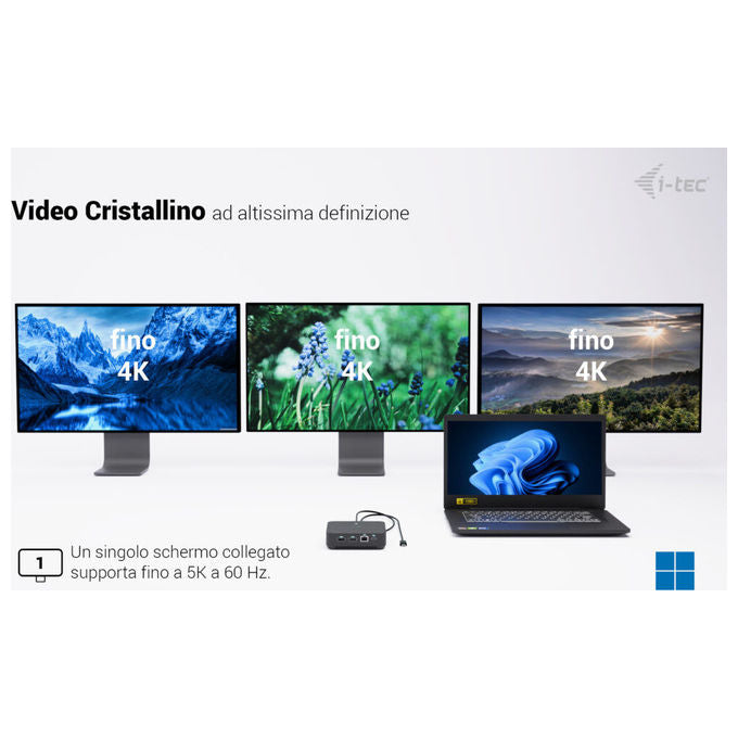 I-tec Docking Station USB-C DP Dual HDMI 100W