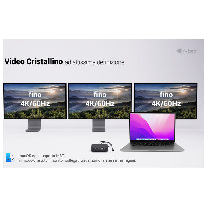 I-tec Docking Station USB-C DP Dual HDMI 100W
