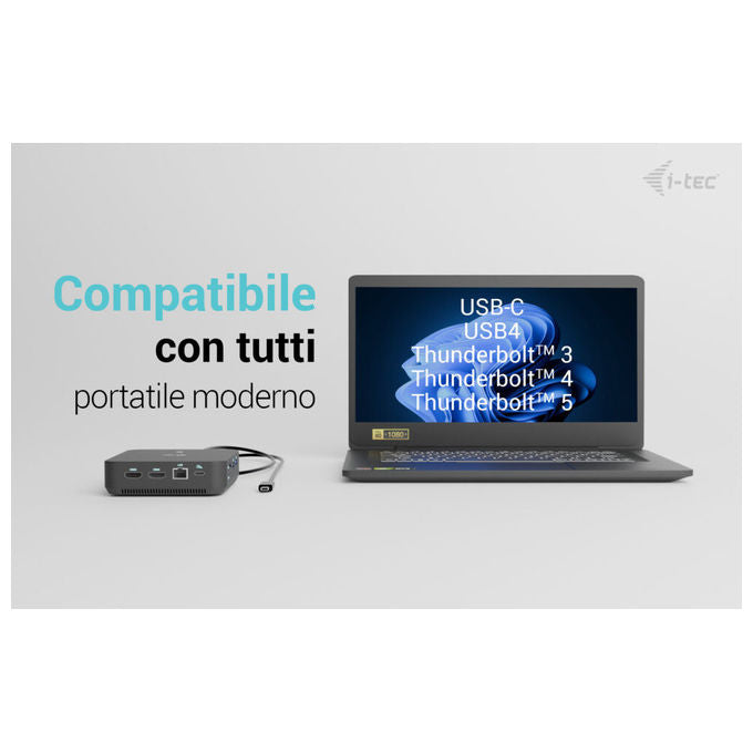 I-tec Docking Station USB-C DP Dual HDMI con Power Delivery 100W