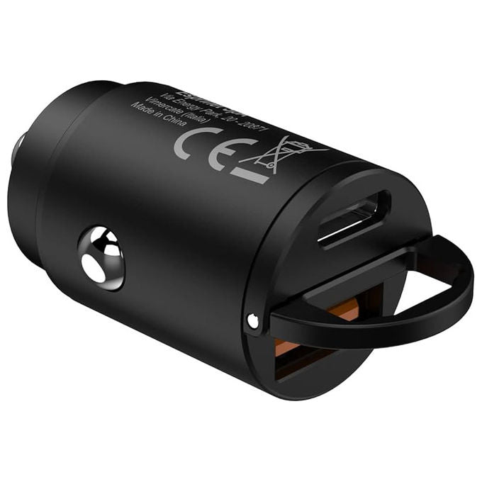 Celly Caricatore Auto Usb-c Usb-a 65w Nero Argento