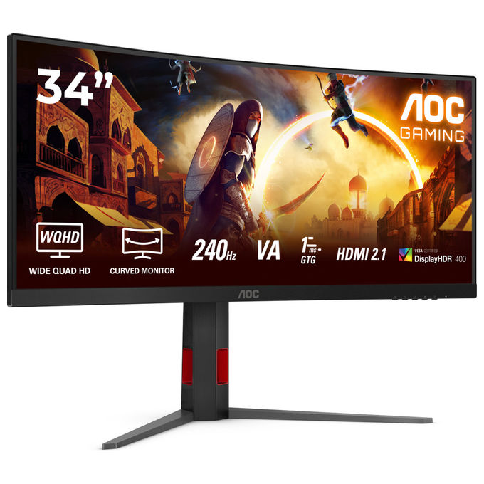 AOC Cu34g4z Monitor Gaming Curvo 34'' Wide Quad Hd 240Hz