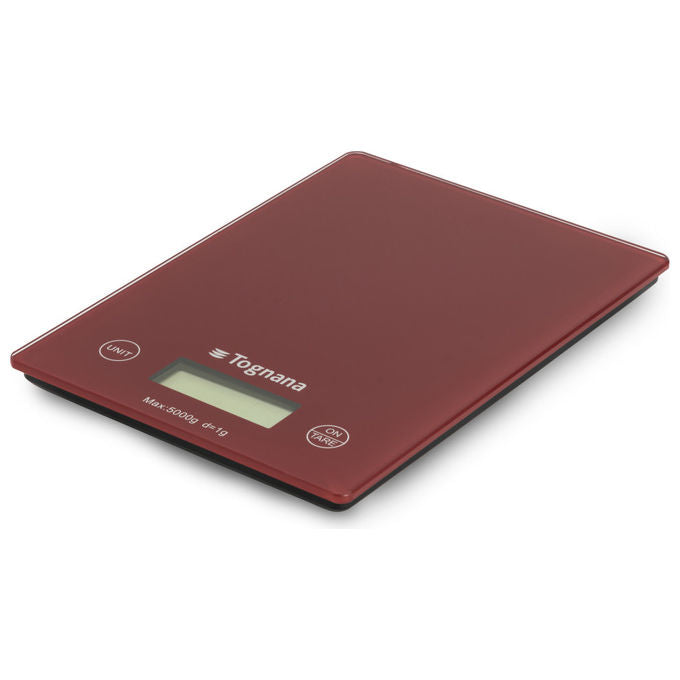 Tognana Bilancia da Cucina Digitale Rosso Mela 5kg