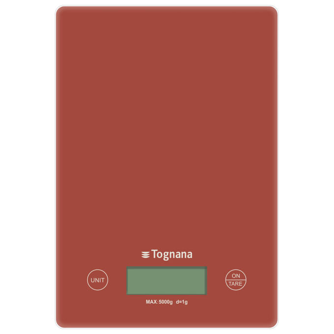 Tognana Bilancia da Cucina Digitale Rosso Mela 5kg