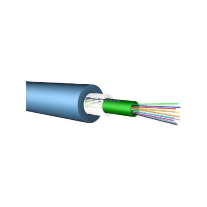 Zeliatech Cavo Fibra Ottica 8FO OM4 Dielettrico ECA Blu