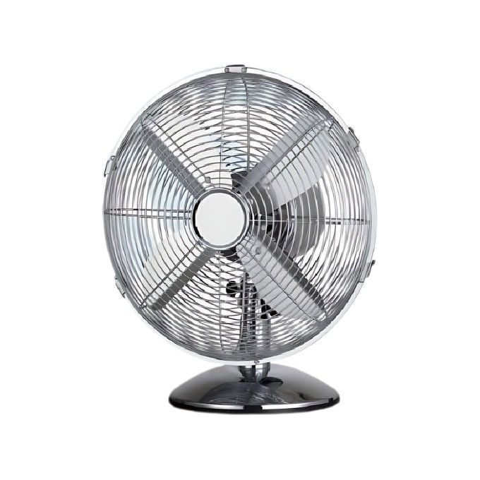 Akai VT30CX Ventilatore da Tavolo Cromato, 30 cm