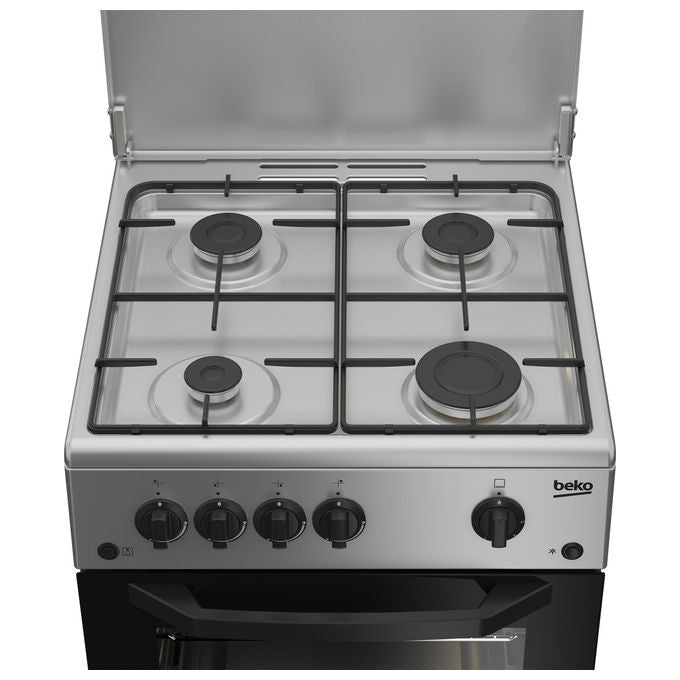 BEKO CSG 42011 FS Cucina a Gas 50x50 cm Argento