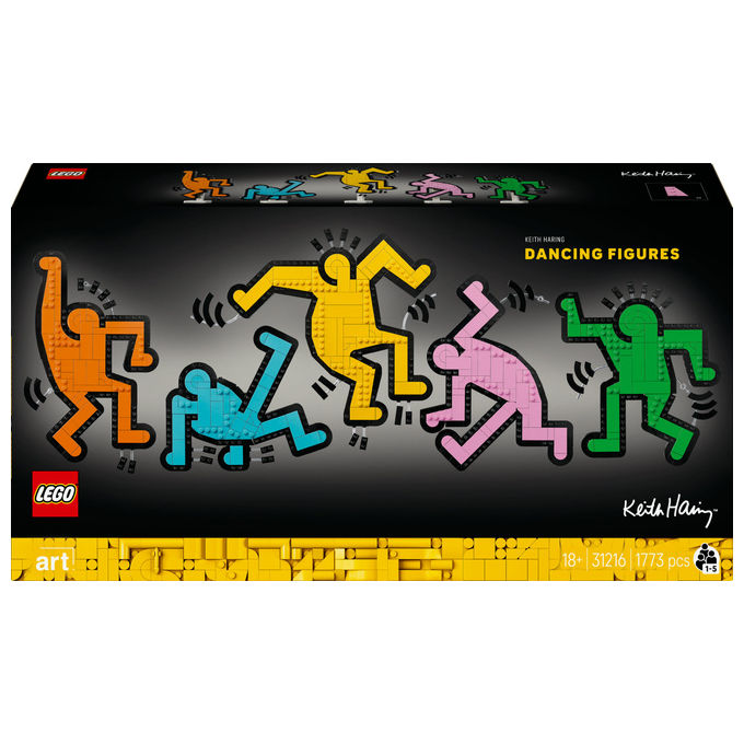 Lego Art Keith Haring Figure Danzanti: Set Da Costruzione 1773 Pezzi