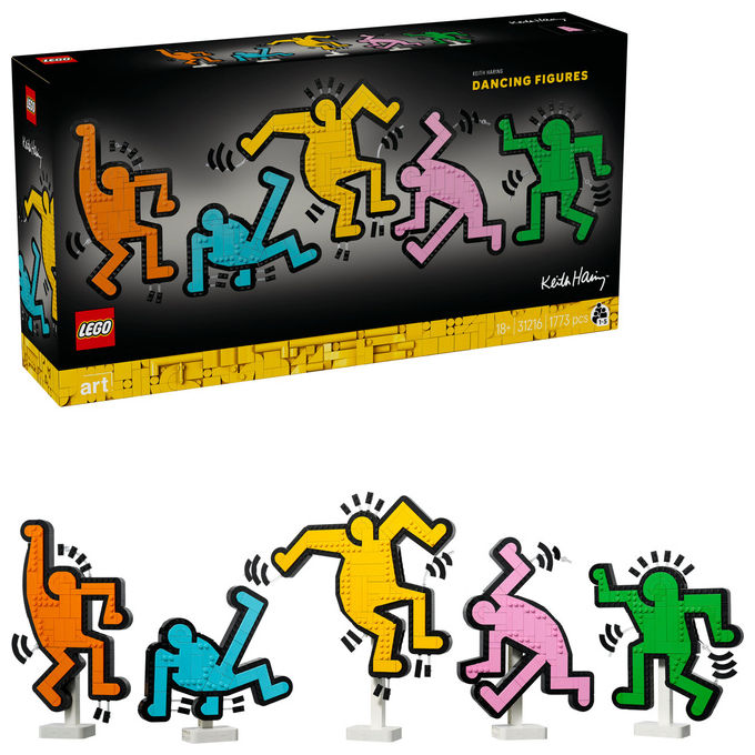 Lego Art Keith Haring Figure Danzanti: Set Da Costruzione 1773 Pezzi