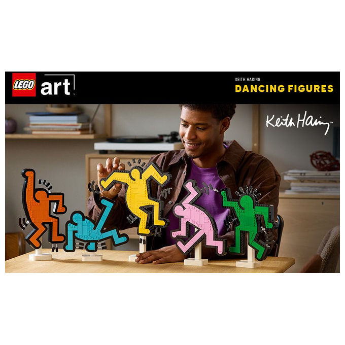 Lego Art Keith Haring Figure Danzanti: Set Da Costruzione 1773 Pezzi