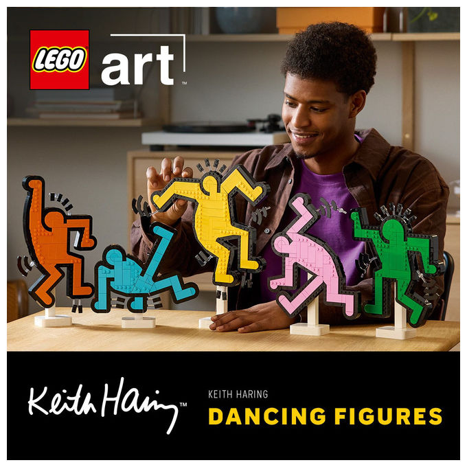 Lego Art Keith Haring Figure Danzanti: Set Da Costruzione 1773 Pezzi
