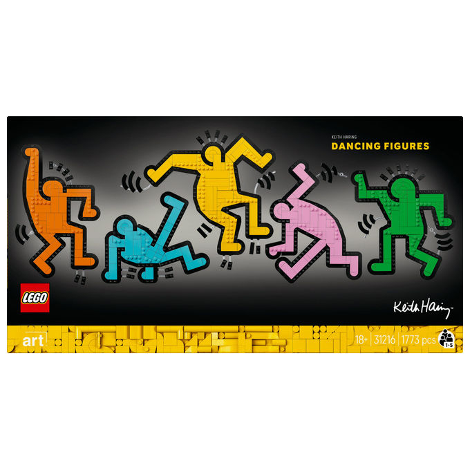 Lego Art Keith Haring Figure Danzanti: Set Da Costruzione 1773 Pezzi