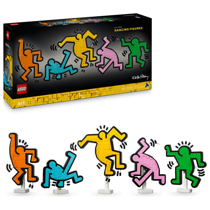 Lego Art Keith Haring Figure Danzanti: Set Da Costruzione 1773 Pezzi