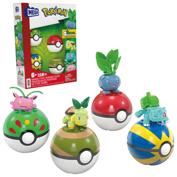 Mega Pokémon HWR77, Gioco di Costruzione Pokeball Erba