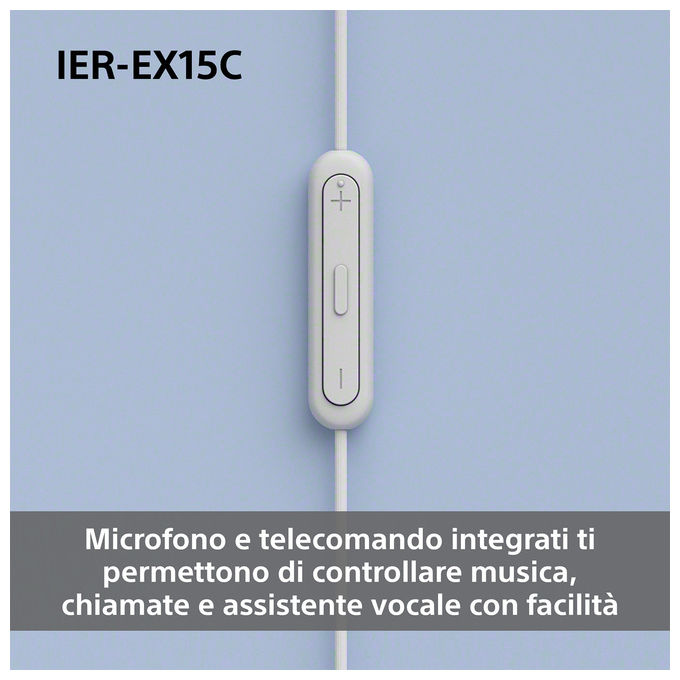 Sony IER-EX15C Auricolari In-ear Cablati Blu