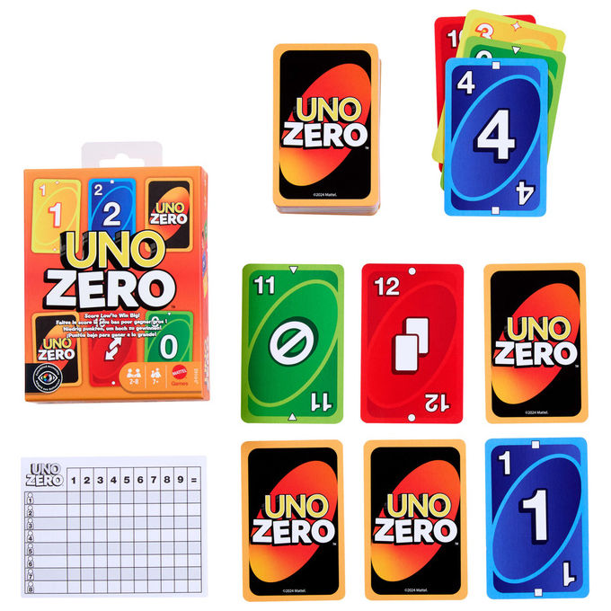 Mattel Giochi Uno Zero Carte da Gioco di Sostituzione