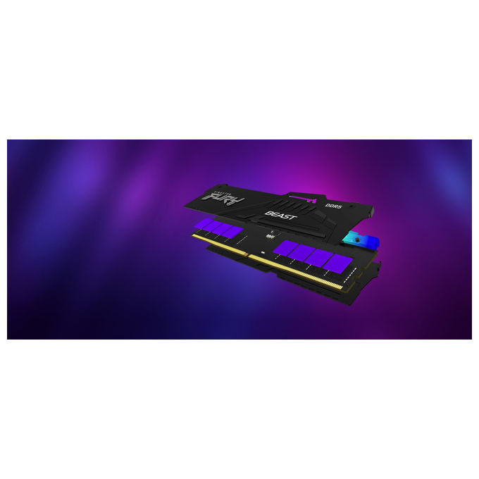 Kingston Fury Beast 32GB 6000MHz DDR5 CL36 Kit 2 Moduli RGB EXPO