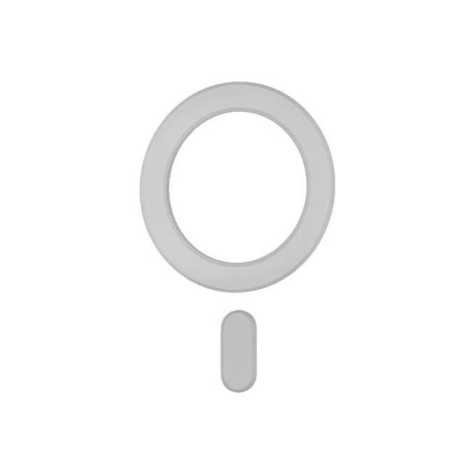 Celly, Anello Magnetico, Adesivo, Universale, Compatibile MagSafe, Bianco