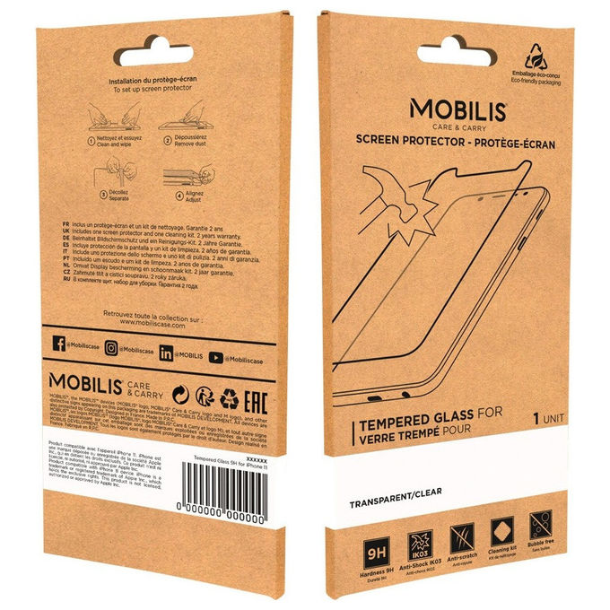 Mobilis protezione schermo vetro temperato per Motorola Edge 50 Fusion