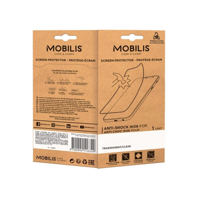 Mobilis Protezione Schermo Trasparente per iPhone 15 Pro