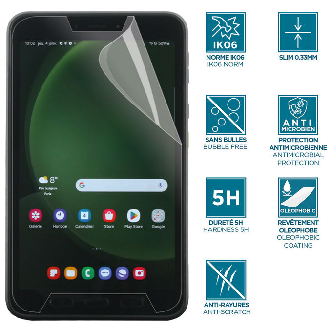 Mobilis Pellicola Protezione Schermo Tablet Samsung Galaxy Tab Active5