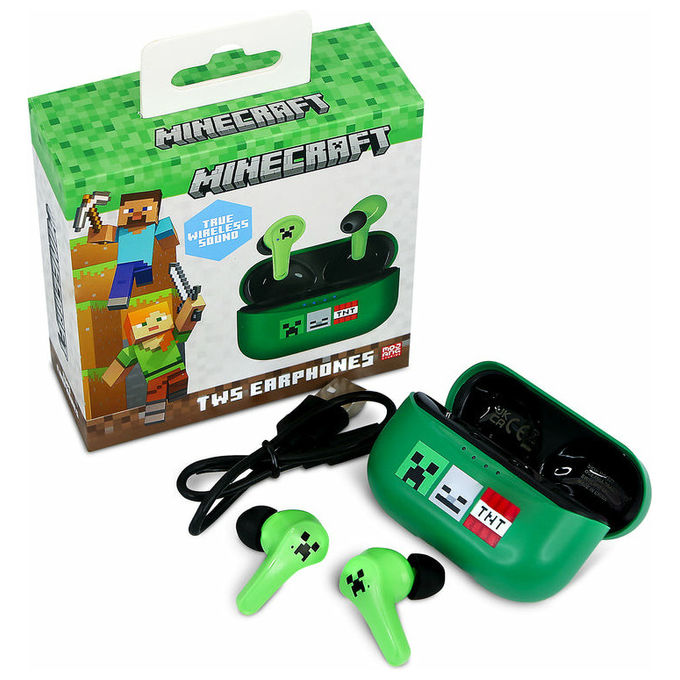 OTL Technologies Auricolari True Wireless Multicolor Minecraft