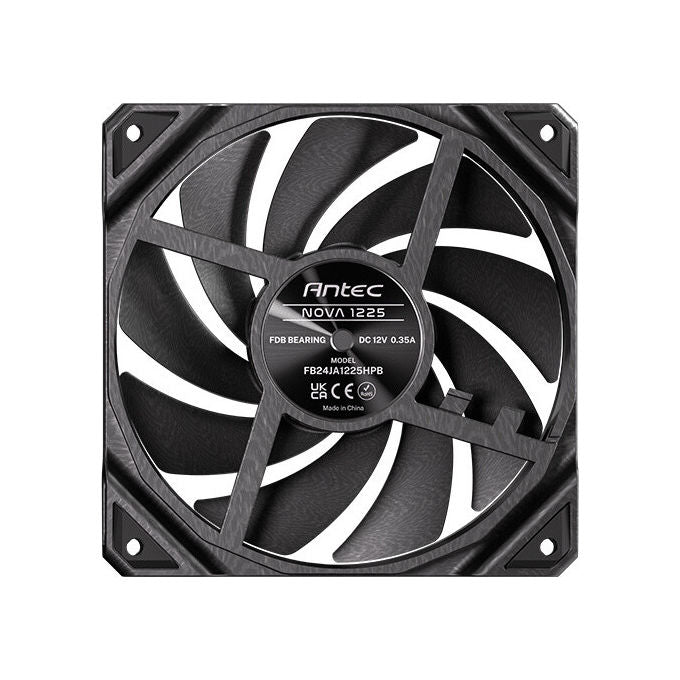 Antec Nova 12 cm, Ventola per Case Nera, Set da 3
