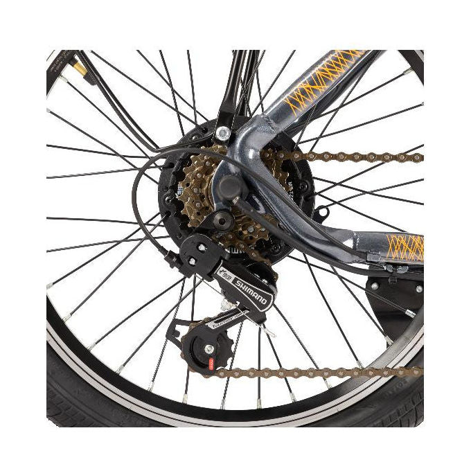 Nilox J1 Pro Bicicletta Elettrica Pieghevole 20'' Nero Arancione