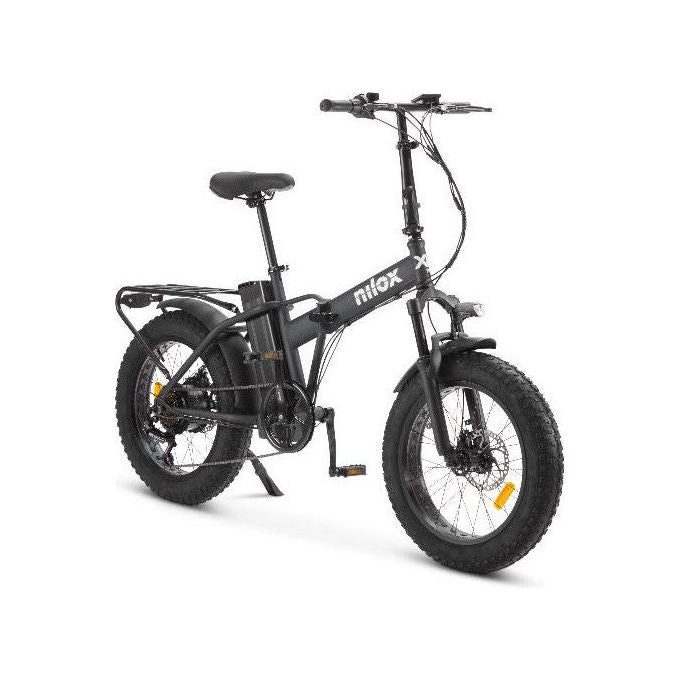 Nilox X8 Pro bici elettrica pieghevole 20 pollici, nero acciaio