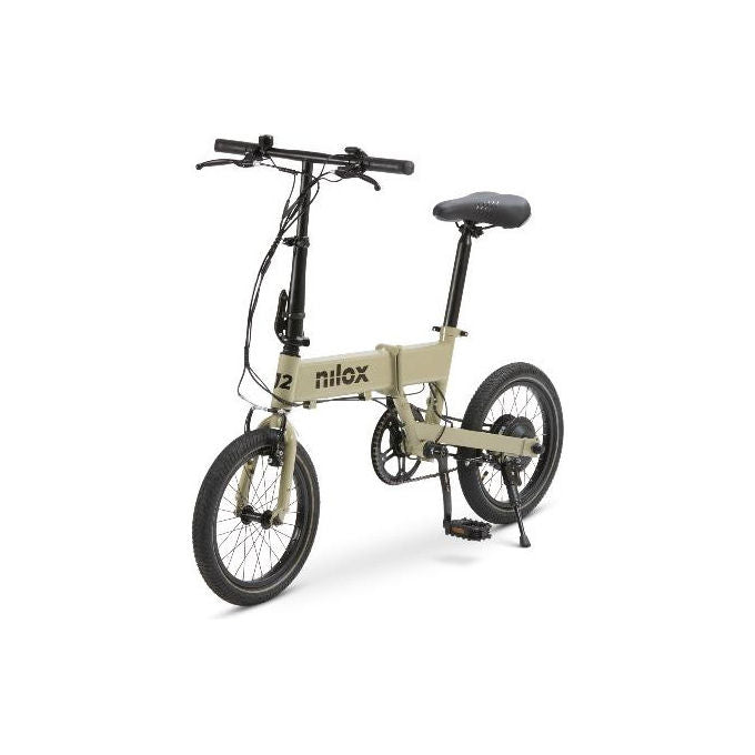 Nilox J2 Bicicletta Elettrica Pieghevole, 16 pollici, Grigio Acciaio