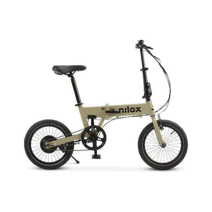 Nilox J2 Bicicletta Elettrica Pieghevole, 16 pollici, Grigio Acciaio