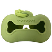 Muitomas Porta Sacchetti Cani Gatti Verde Silicone