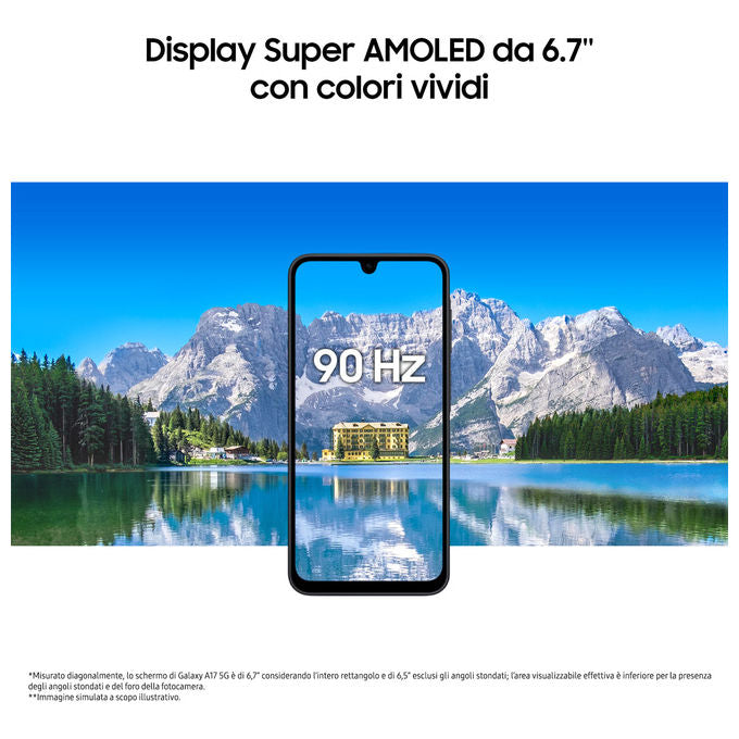 Samsung Galaxy A17 5G Smartphone Android 15 Blu 256GB