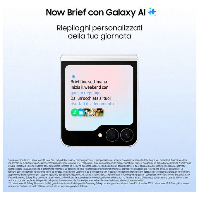 Samsung Galaxy Z Flip7 FE, 8GB RAM, 256GB, Nero