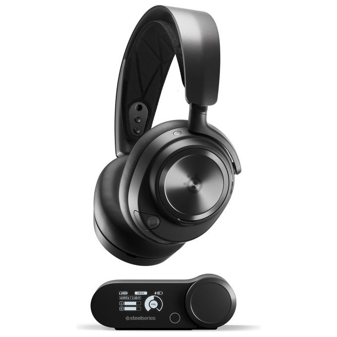 Steelseries Arctis Nova Pro Wireless, cuffie gaming bluetooth nere