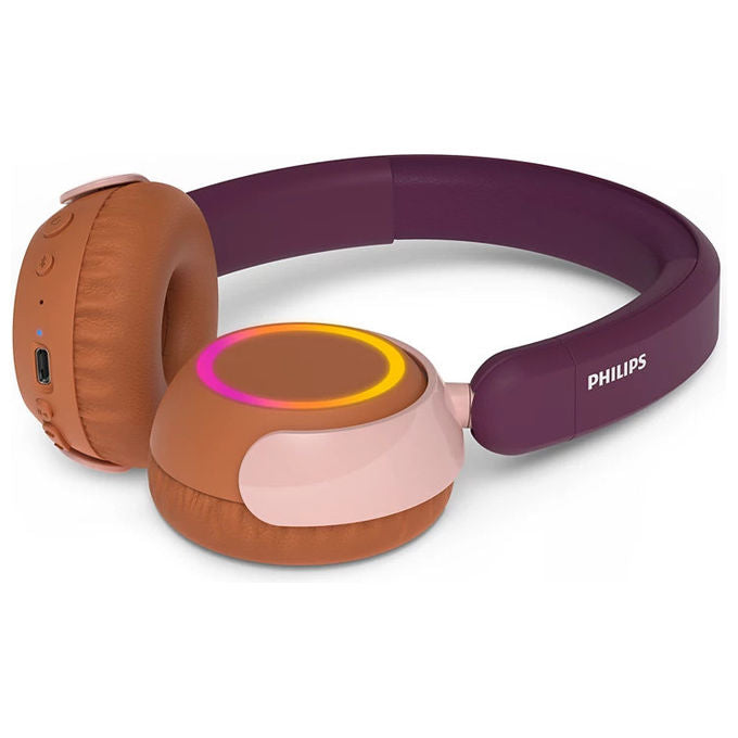 Philips TAK4200MP-00 Cuffie Wireless On-Ear Arancione Viola Rosa