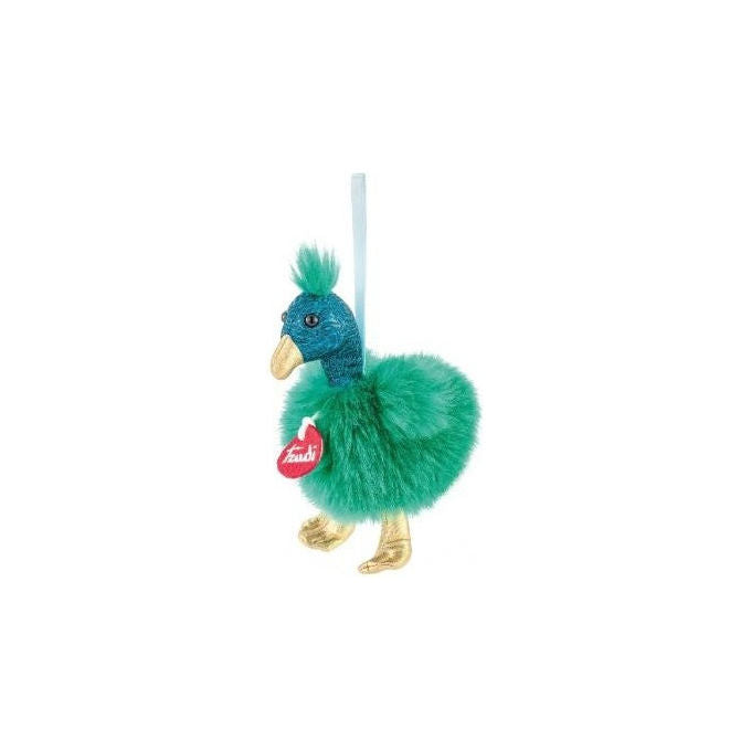 Trudi The Pompons Pavone, Peluche colorato in raso