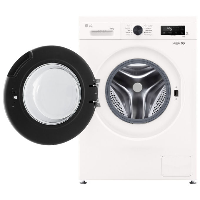 LG W4NX1085NWB Serie X1 Lavasciuga Frontale 8-5 Kg 1400 rpm Classe A-E Wi-Fi Allergy Care (85x60x55 cm) colore Bianco