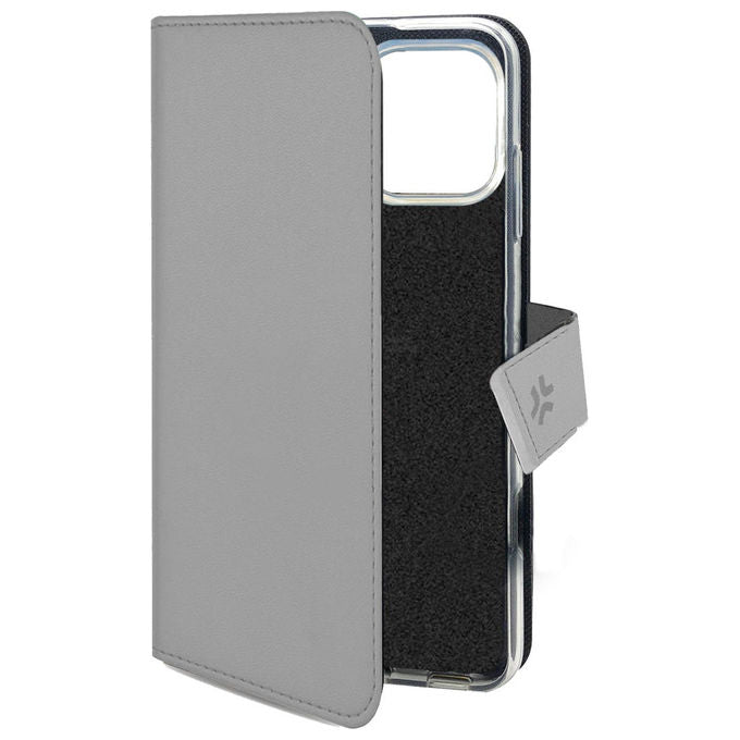 Celly Wally Custodia a Portafoglio Grigia per iPhone 16 Pro