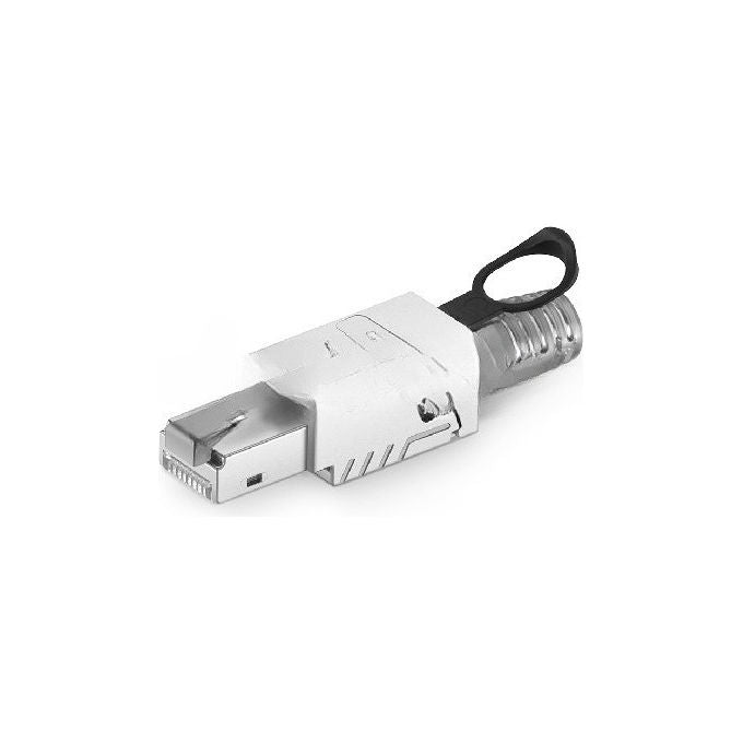 Wp Cavo di Collegamento Cat.8 Stp Tool Less Nero Argento