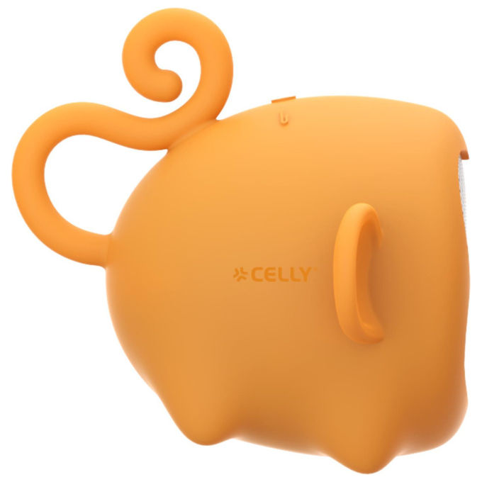 Celly WSMONKEY Altoparlante Portatile Giallo, Forma di Scimmia
