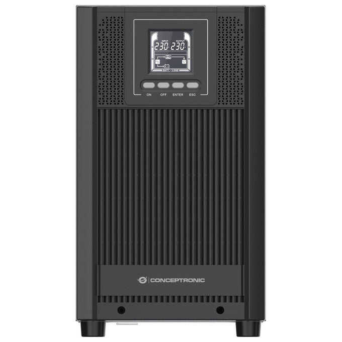 Conceptronic, Gruppo di Continuita' UPS, Doppia Conversione Online, 3 kVA, 2700 W, Tower - Yeppon