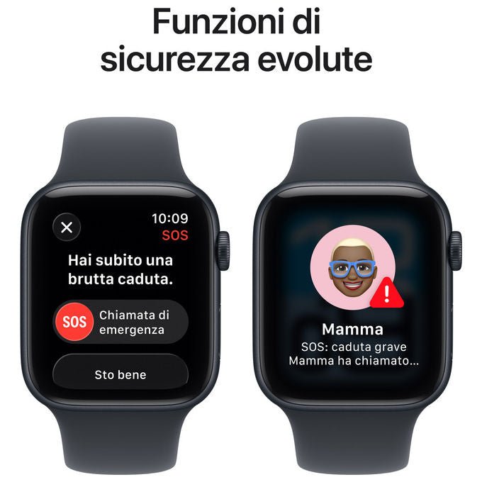 Apple Watch SE 3 GPS 44mm Alluminio Mezzanotte con Sport Band